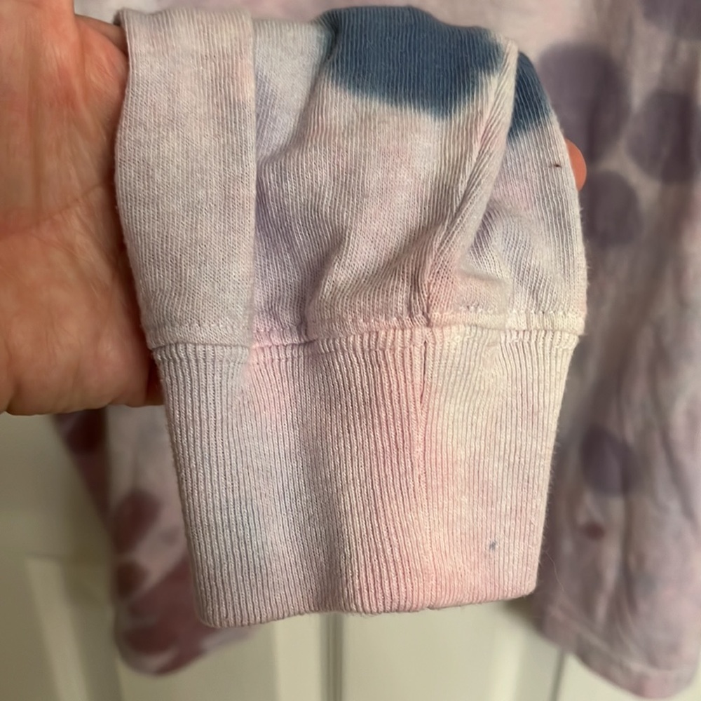 Urban Outfitters Purple Pink Tie Dye Long Sleeve Crew Neck Cotton T-shirt Small - Picture 5 of 7